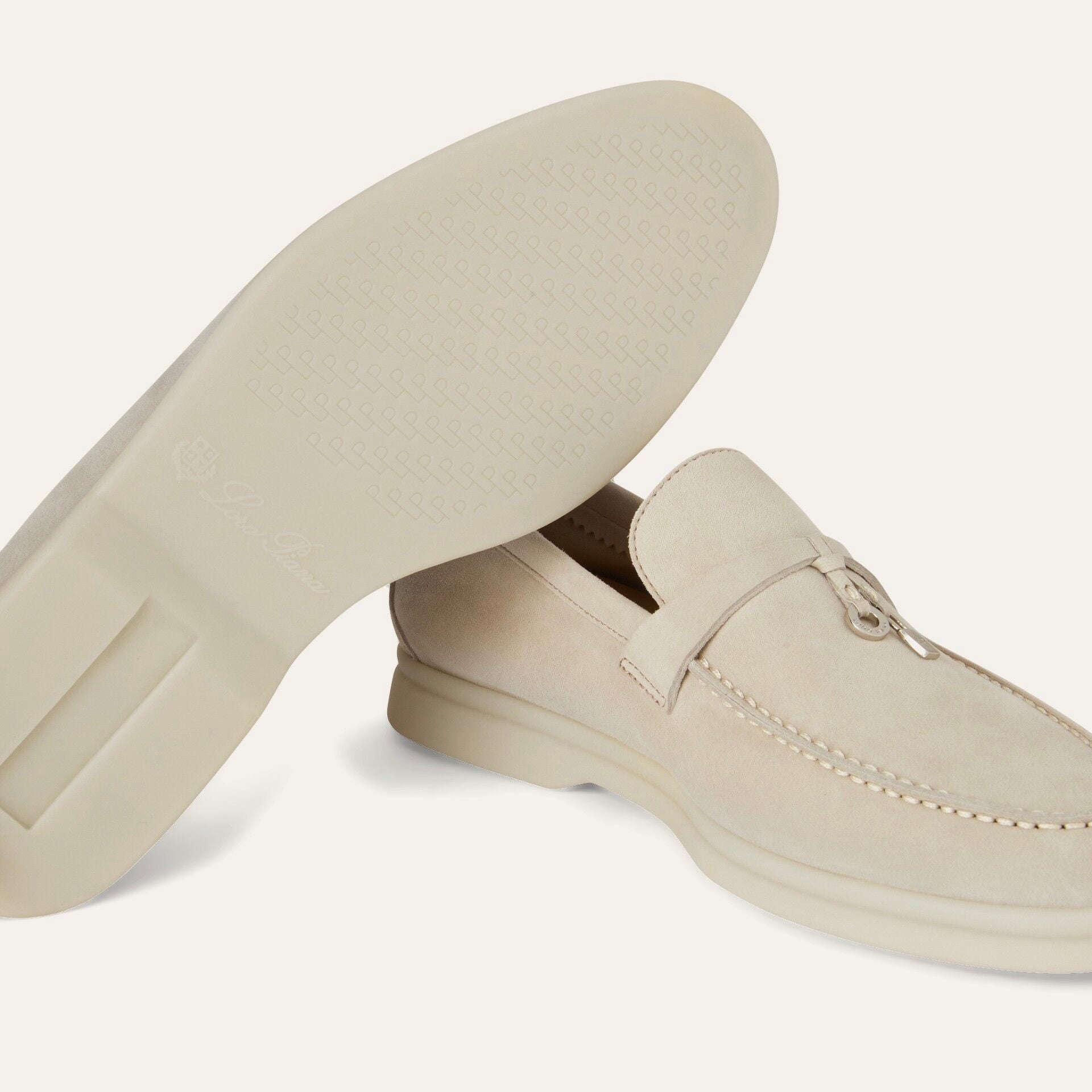 Loro piana Summer Charms Walk Loafer 'Powder Pearl'