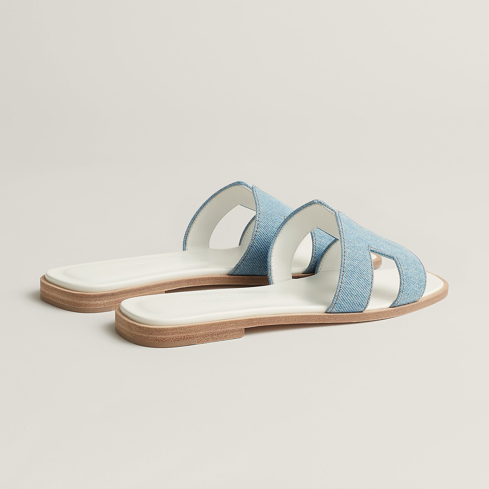 Hermès Oran sandal 'bleu clair'