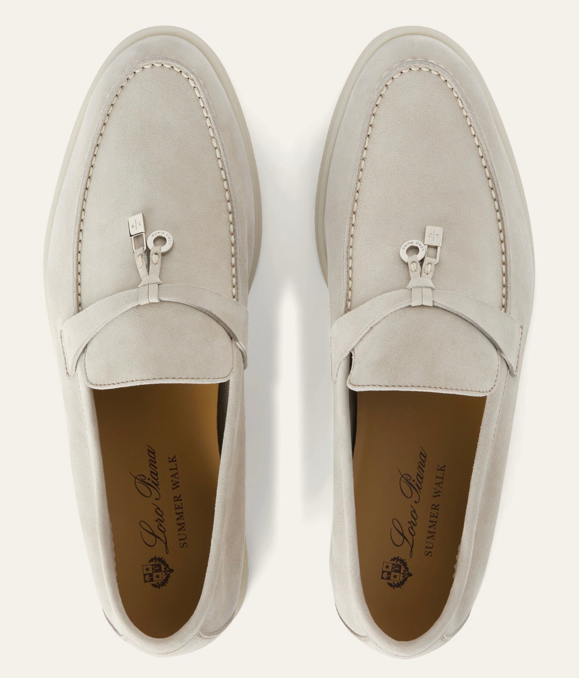 Loro piana Summer Charms Walk Loafer 'Powder Pearl'