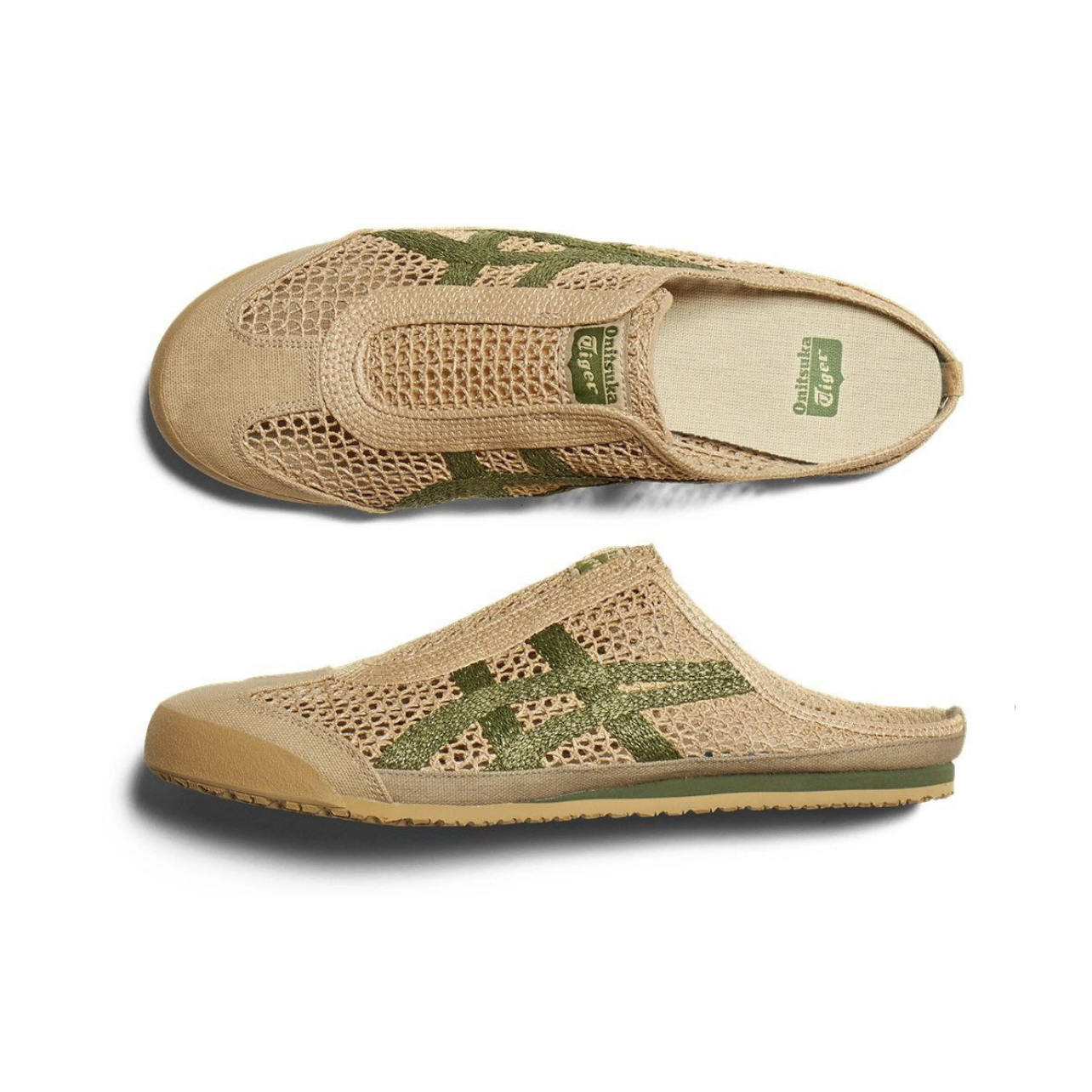 Onitsuka MEXICO 66 SABOT – BEIGE/GREEN