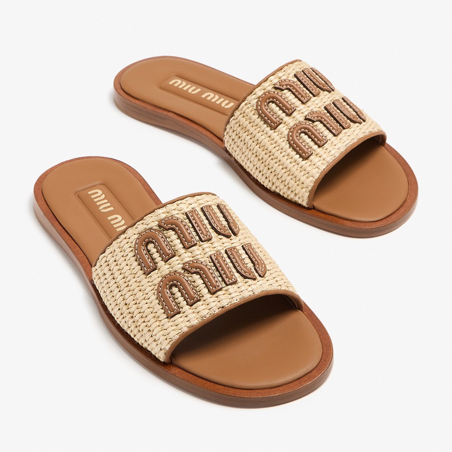 Miu Miu Wmns Slide 'Beige Brandy'