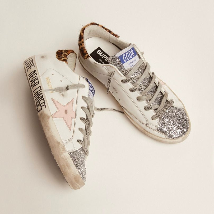 Golden Goose Lace-up flat-bottomed casual round-toed board (Women's)