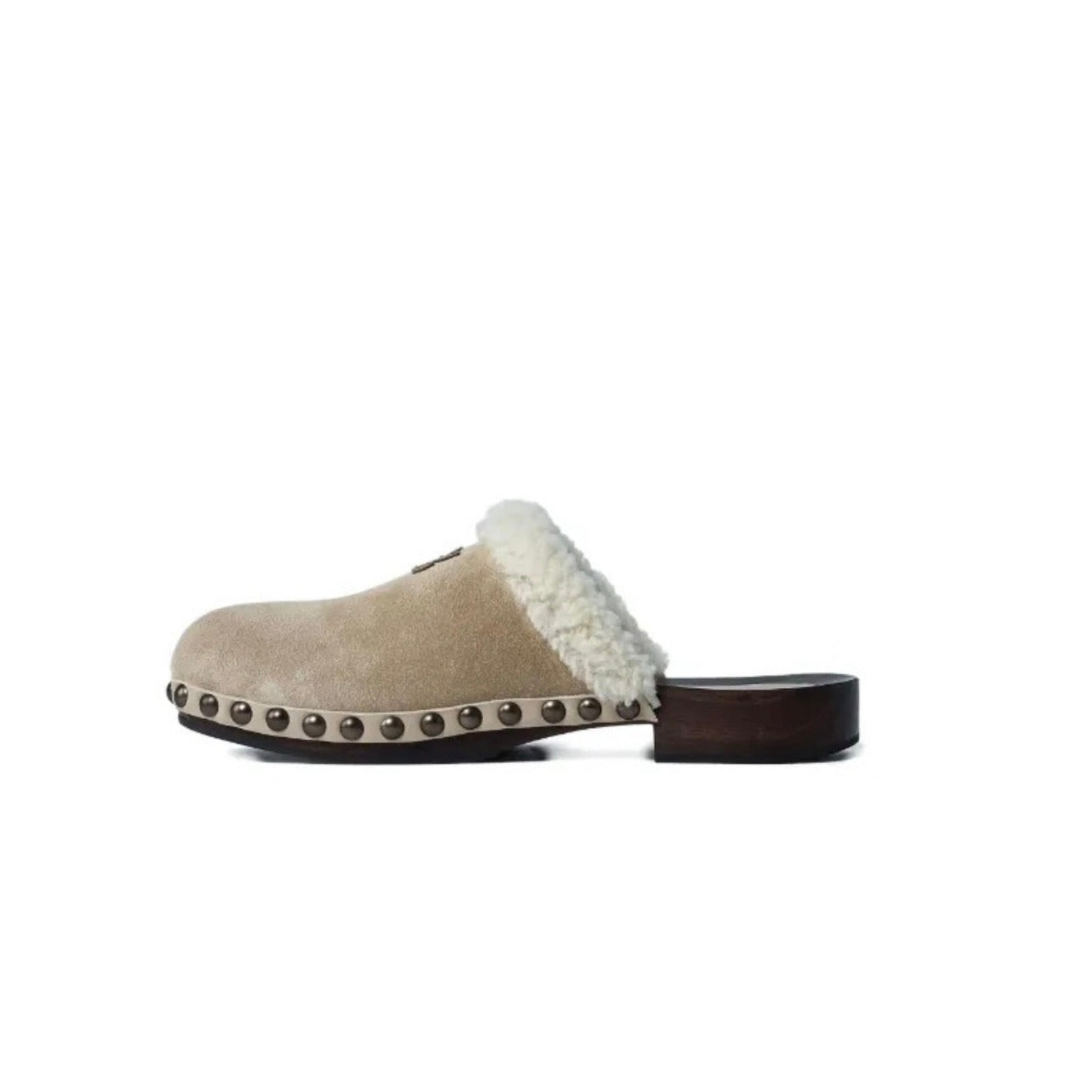 Miu Miu Suede clogs 'beige'