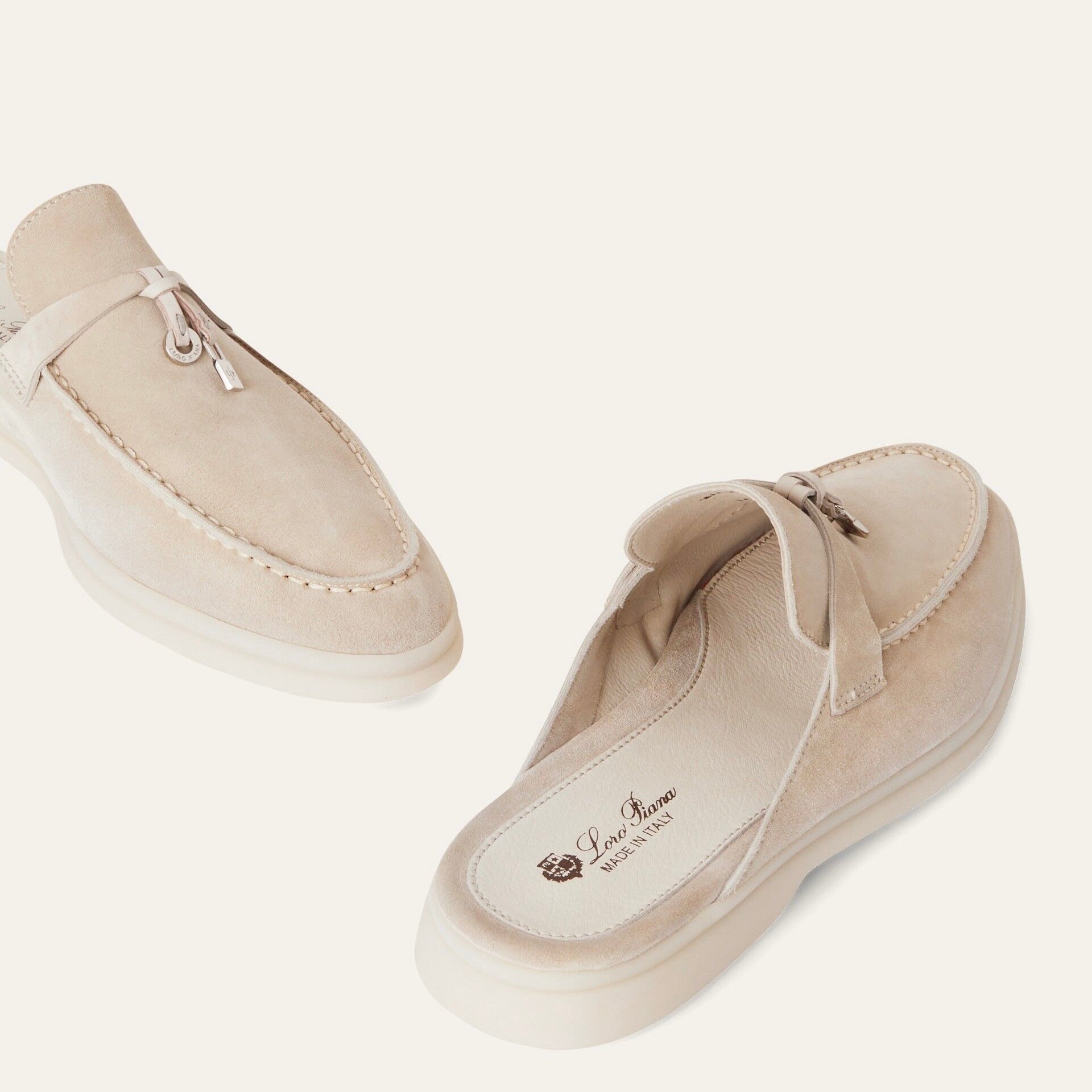 Loro piana Babouche Charms Walk Loafer 'Linen'