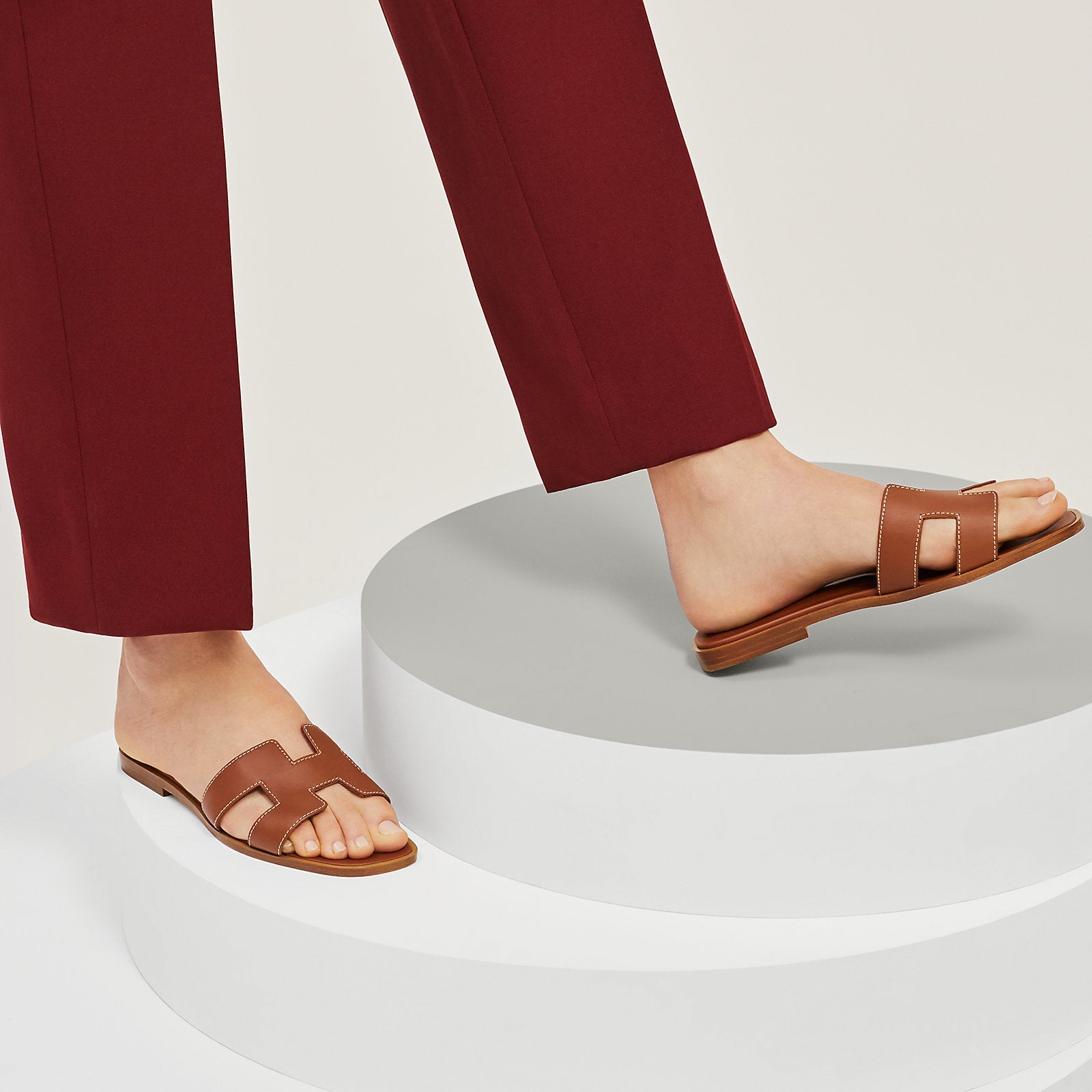 Hermès Oran sandal 'Brown'