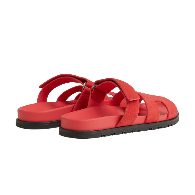 Hermès Chypre sandal 'Rose/Vermillon'