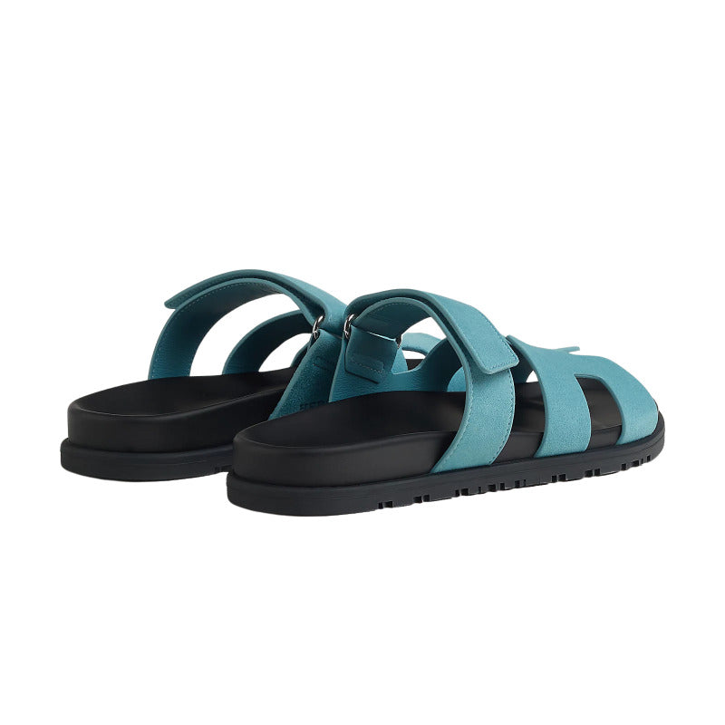 Hermès Chypre sandal 'Blue/Mineral'